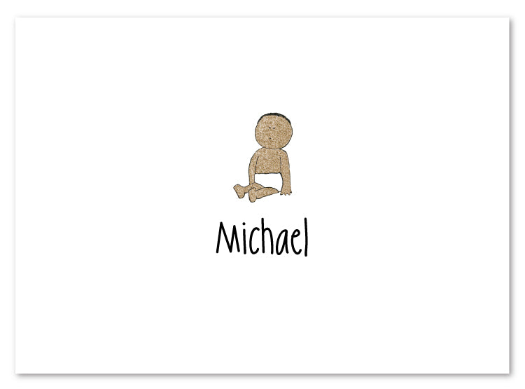 African American Baby Stationery