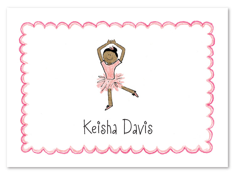 African American Ballerina Stationery