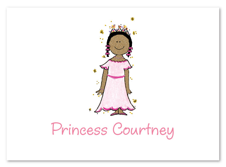 African American Princess Stationery