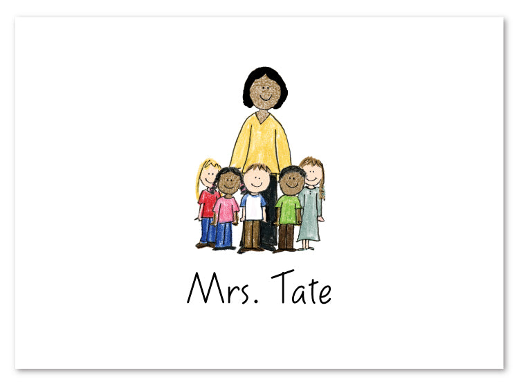 African American Teachers Class Stationery