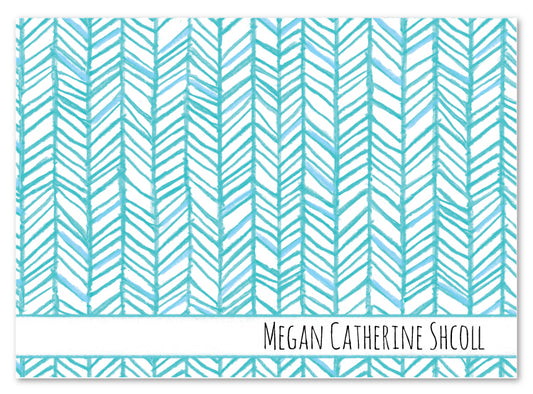 Aqua Marine Fishtail Stationery