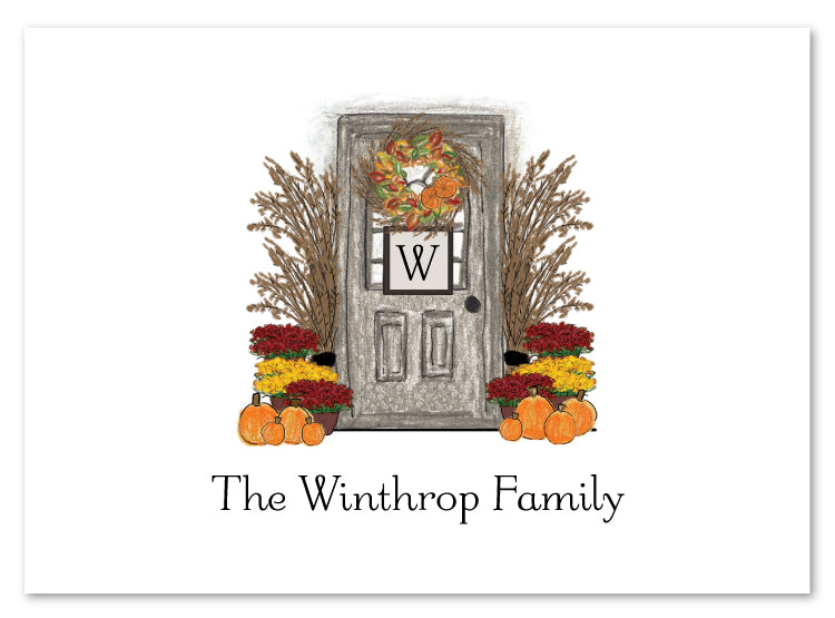 Autumn Front Door Stationery