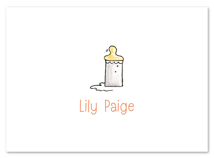 Baby Bottle Stationery