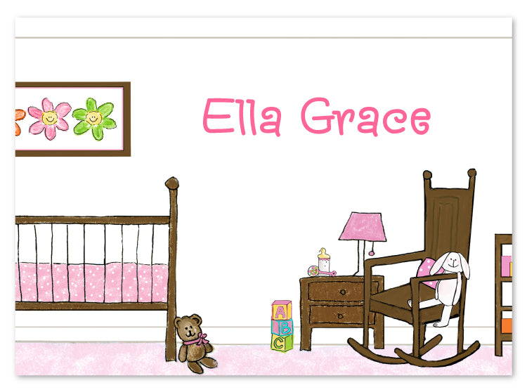 Baby Girl Bedroom Stationery