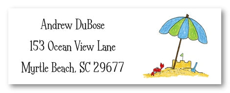 Beach Address Labels