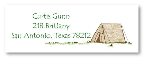 Camping Address Labels