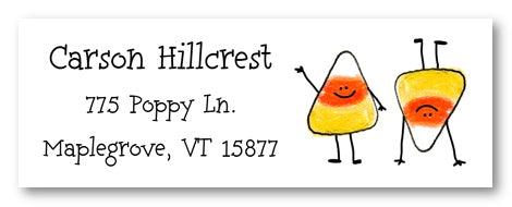 Candy Corn Address Label