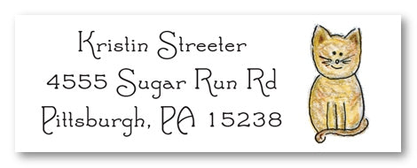 Cat Address Labels