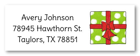 Christmas Present Address Label