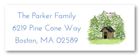 Christmas Tree Stand Address Label