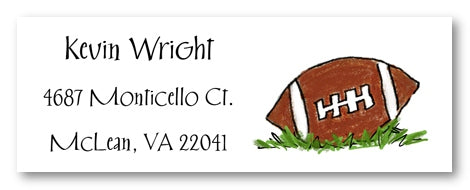 Football Address Label