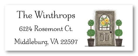 Front Door Address Label