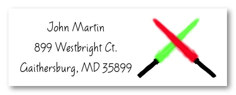Light Sword Address Label