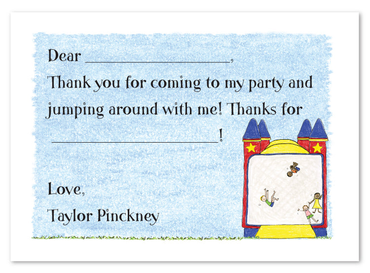 Moon Bounce Flat Notecard