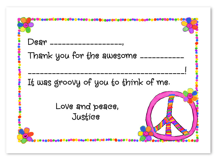 Peace Sign Flat Card