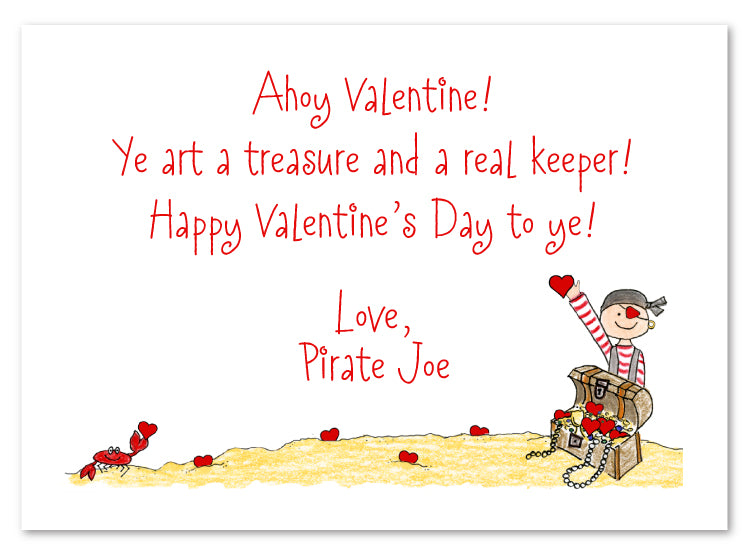 Pirate Valentine Cards