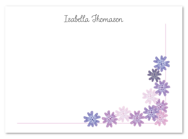 Purple Phlox Flat Cards