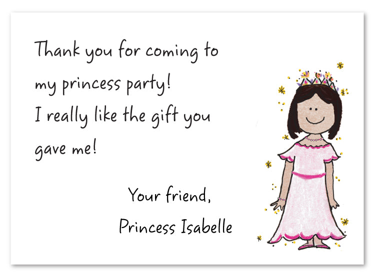 Latina Princess Flat Notecard