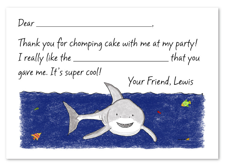 Shark Flat Card Stationery