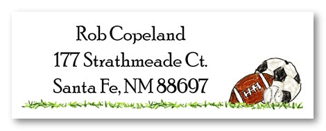 Sports Address Labels