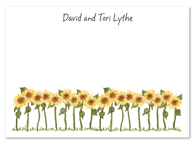 Sunflowers Flat Card