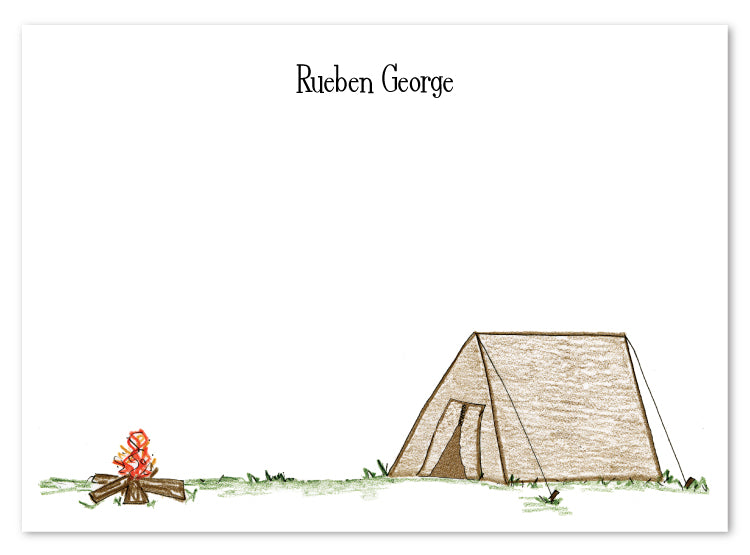 Tent Flat Note Card