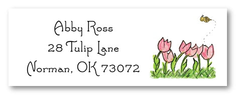 Tulips Address Labels