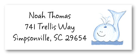 Whale Address Label