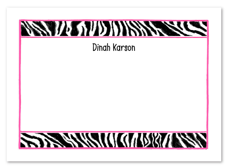 Zebra Print Flat Cards