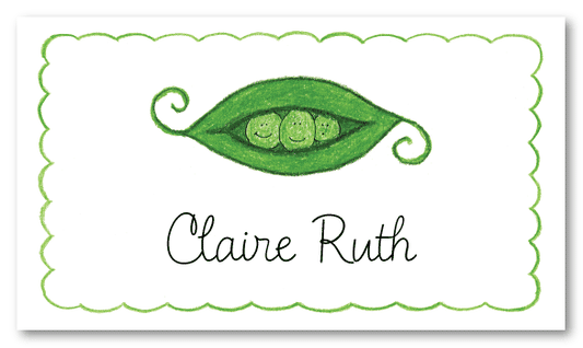 Peapod Family Of 3 Calling Card Design