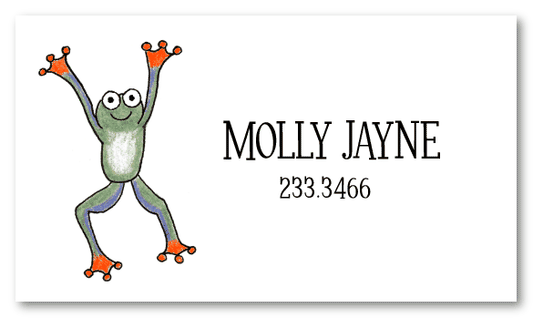 Frog Calling Card Design
