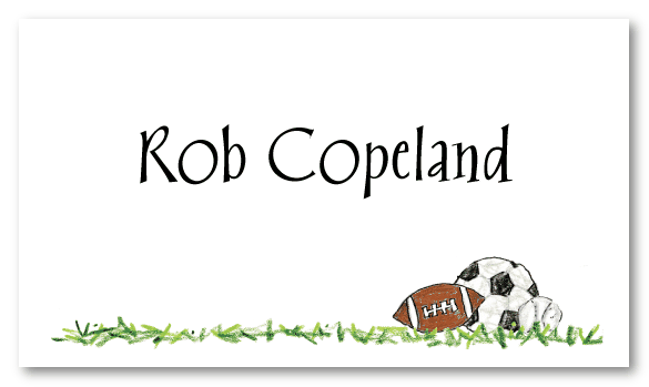 Sport Balls Personal Calling Cards