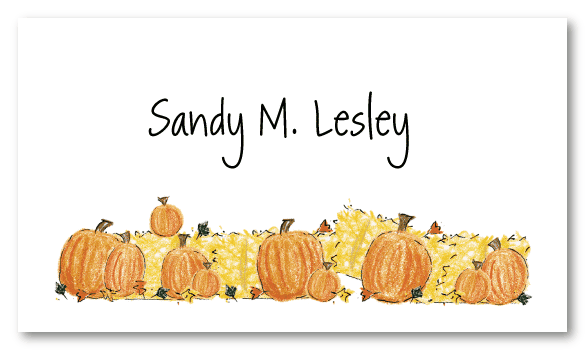 Pumpkin Bunch Personal Calling Cards