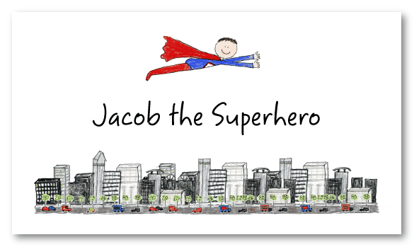 Superhero Calling Cards