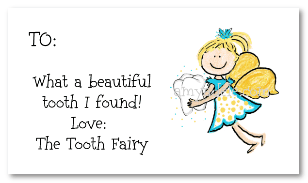 Tooth Fairy Calling Card