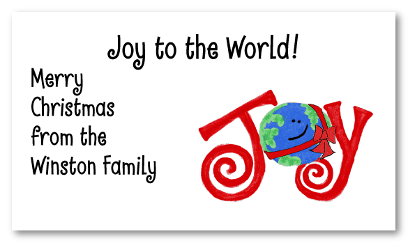 Joy To The World Calling Card