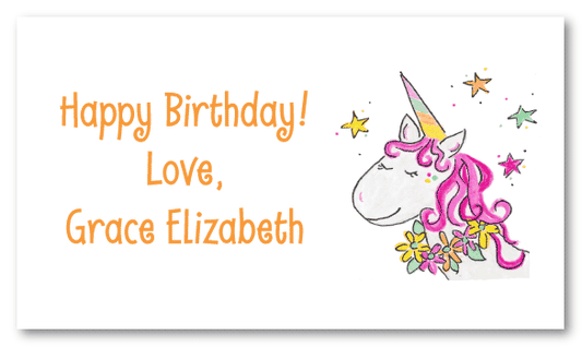 Pink Unicorn Calling Cards