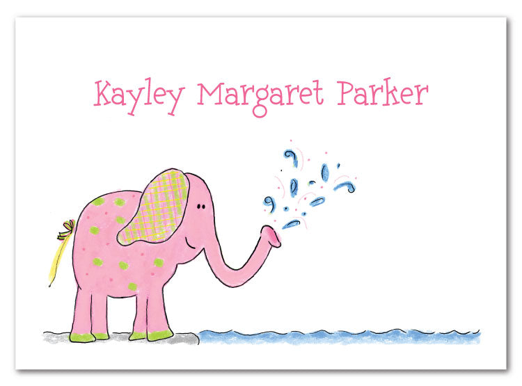 Pink Elephant Stationery