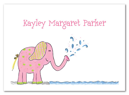 Pink Elephant Stationery