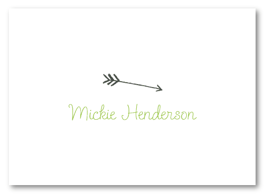 Simple Arrow Stationery