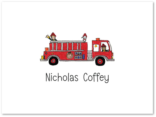 Fire Truck Stationery