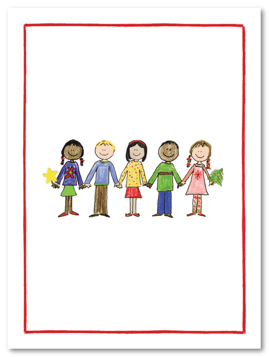 Happy Kids Personalized Christmas Card