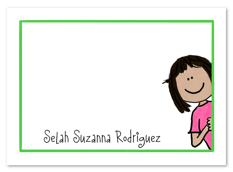 Latina Girl Stationery