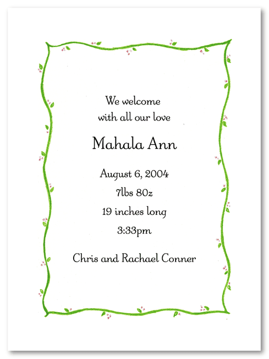 Petite Border Invitations