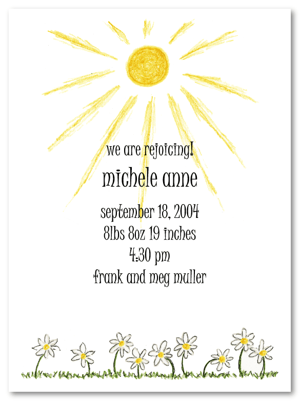 Michele's White Daisies Invitations