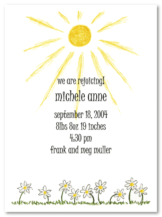 Michele's White Daisies Invitations