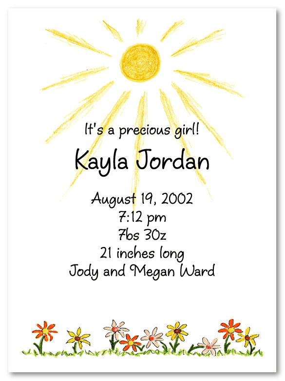 Sunshine Daisies Party Invitations