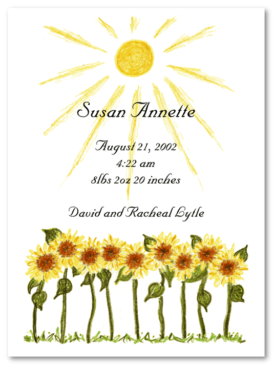Sunflower Invitations