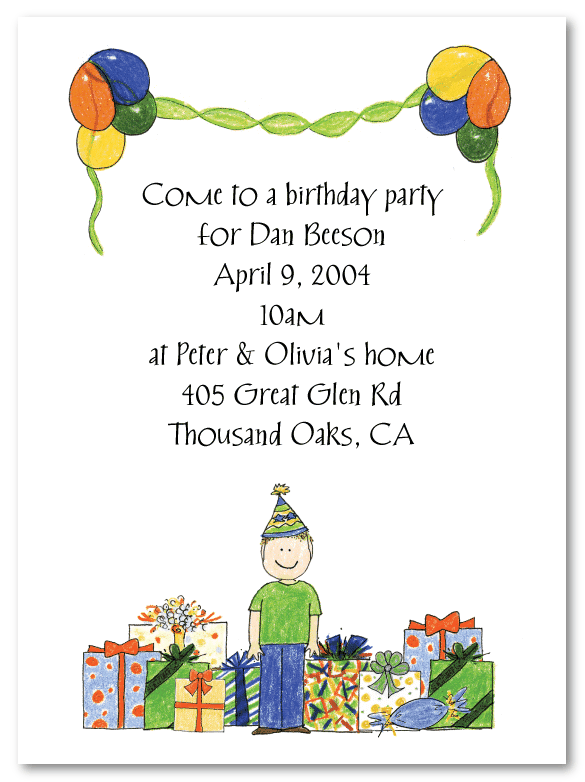 Boys online birthday invitations