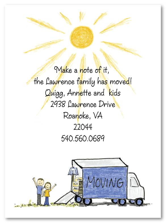 Moving Truck Announcement